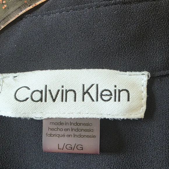 Calvin Klein Black Ruffle Blouse - Picture 5 of 5